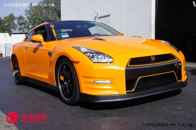 rs tuning改装橙色涂装日产r35 gt