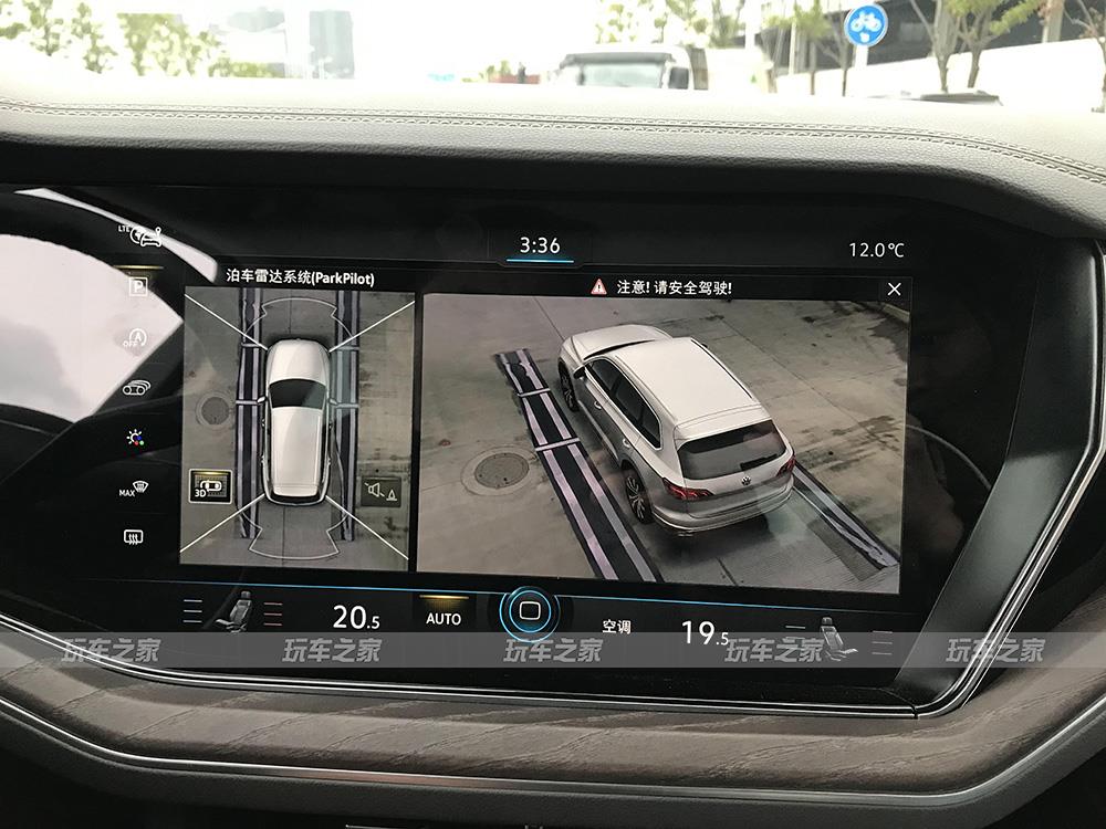 新款途锐加装原厂360全景影像,全方位查看车身四周,让驾驶更安全更