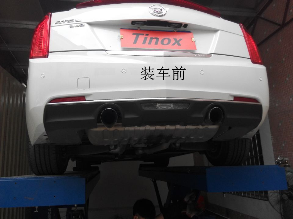 凯迪拉克改装TINOX排气管中尾段阀门排气管作业图