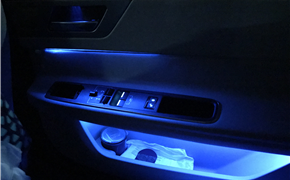 捷豹XFL氛围灯 原厂10色屏幕控制车内氛围灯