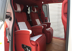丰田塞纳整车内饰升级改色，航空座椅、电动脚托、柚木地板、星空流星顶