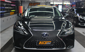全新雷克萨斯LS全车车身施工 美国进口龙膜G2漆面保护膜