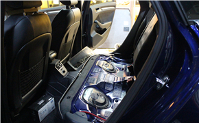 奥迪S3汽车音响改装 升级美国K牌ES104低音