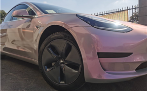 特斯拉Tesla Model 3改色贴膜梦幻灰