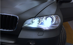 宝马X5大灯改装4透镜LED激光升级4近光4远光